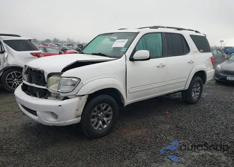 2002 Toyota Sequoia Limited V8 из США, поврежденный, VIN 5TDBT48A22S083287